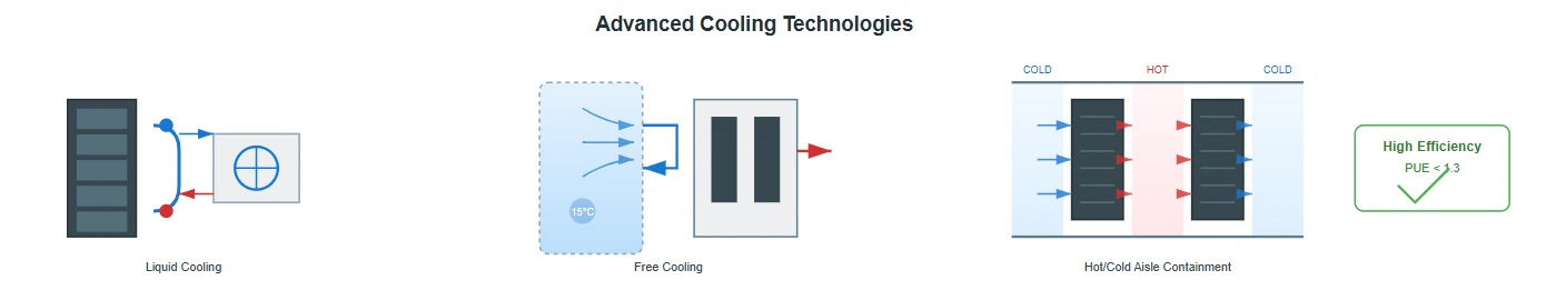 The implementation of advanced cooling technologies represents a critical strategy for reducing data center energy consumption. Innovations in liquid cooling, free cooling utilizing ambient air temperatures, and hot aisle/cold aisle containment systems have demonstrated significant potential for improving overall facility efficiency. These approaches, refined through Data Center Inc's extensive operational experience, not only reduce direct cooling costs but also enable higher density deployments that maximize the utilization of available floor space.